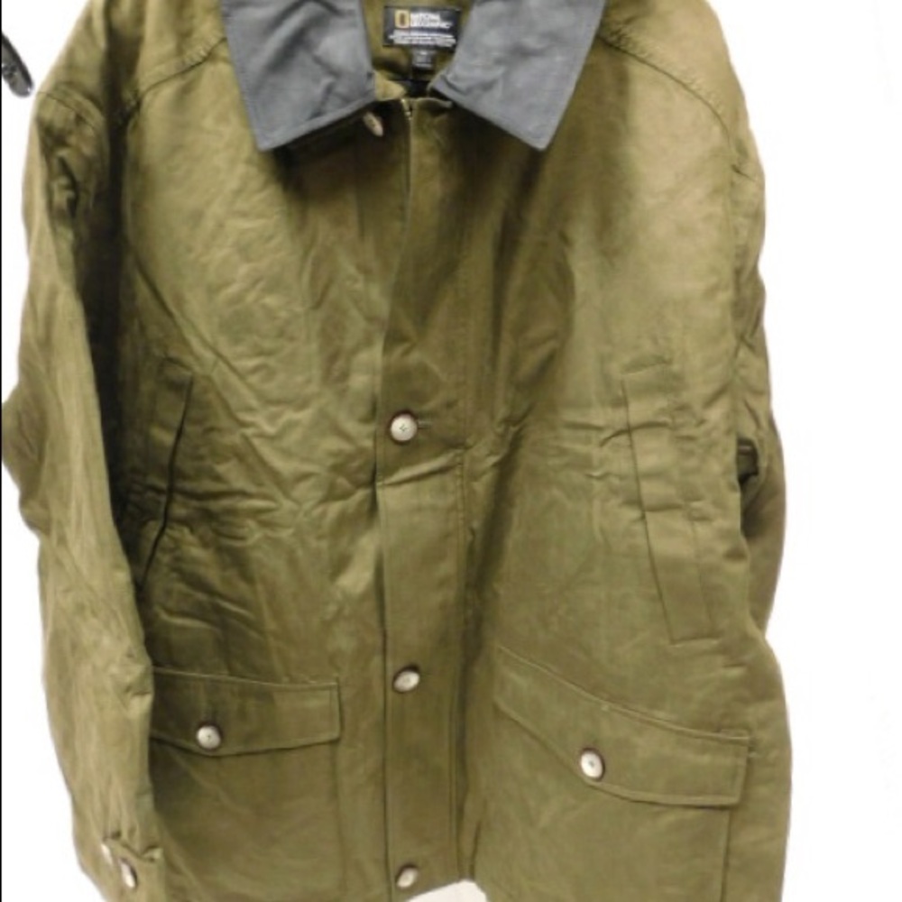 National Geographic Waterproof Olive Green Jacket